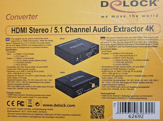 DELock HDMI Extractor 4K